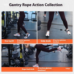 Gantry Frame Ankle Buckle Leg Stength Strap Tension Booties Rope Accessories
