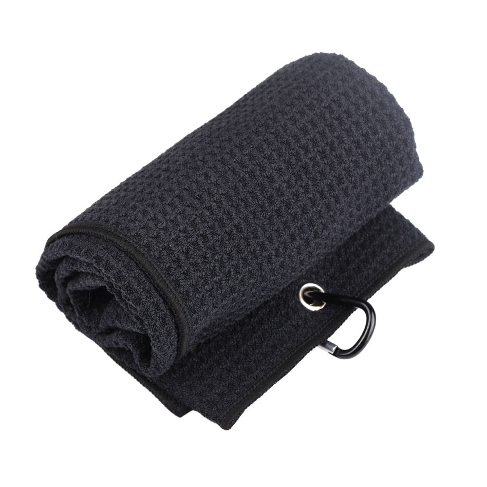 Towel Waffle Three-Fold  Hook Towel Sweat-Absorbent And Quick-Drying 41X54 Sports Towel
