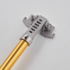 VEVOR Drywall Flat Box Handle, , Anodized Aluminum Flat Finishing Extension Handle, 5-Section Length Adjustable, Non-slip Grip And  Painting For Plasterboard, Wallboard, Sheetrock