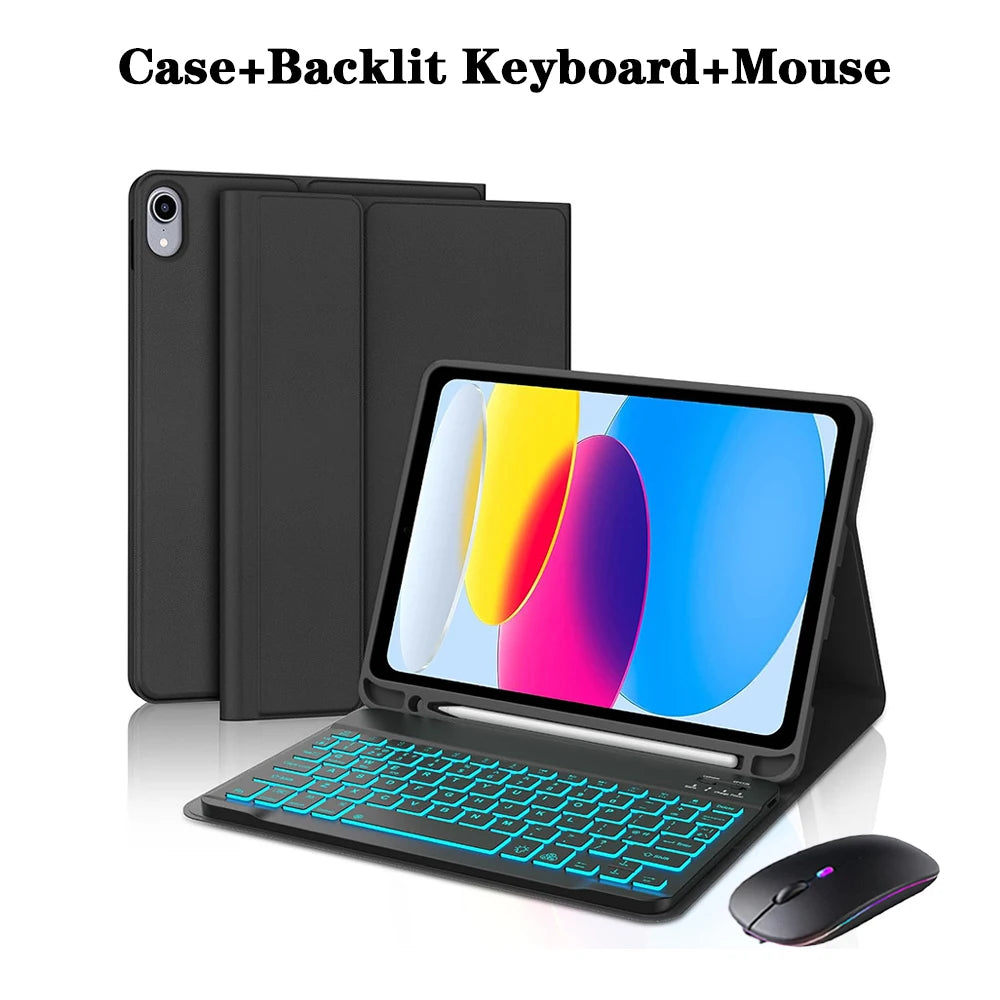 Keyboard Case for iPad 11th Gen (A16) 11 lnch 2025,Detachable Keyboard for iPad 10th Gen 10.9 lnch 2022 with Pencil Holder