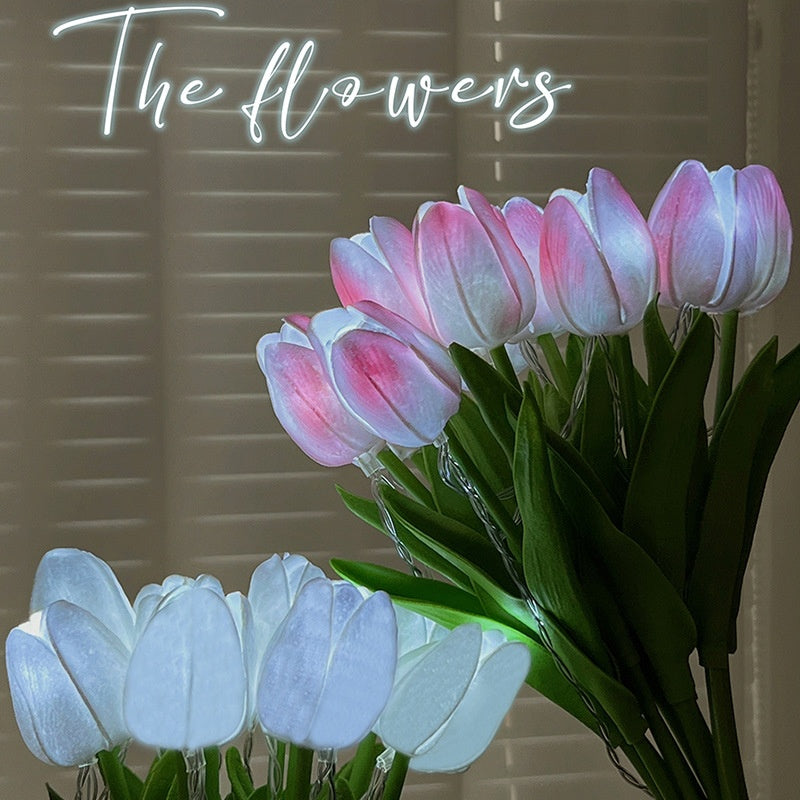 Led Lighting Chain Simulation Tulip Bridal Bouquet