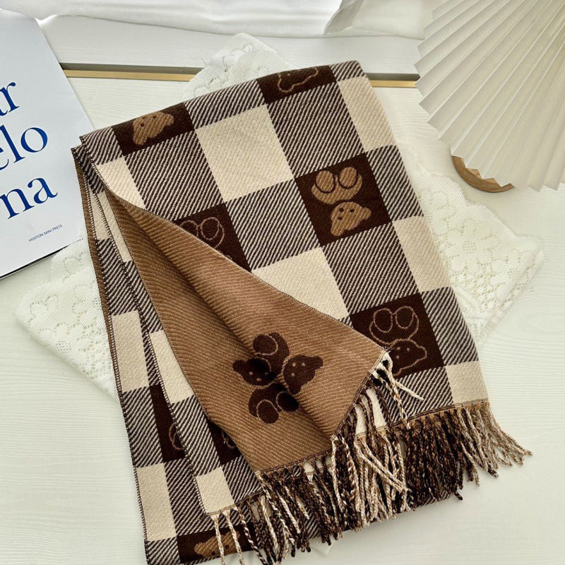 StylishVersatile And Warm Womens Faux Cashmere Scarf For Fall And Winter