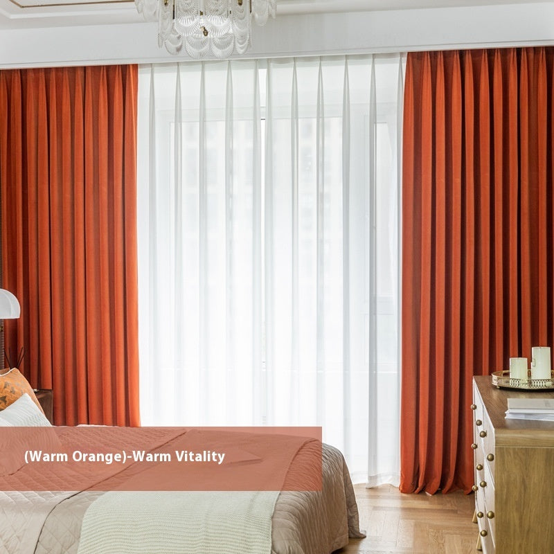 Full Shading Australian Wool Plush Curtain Insulation Velvet Non-inverted Velvet Finished Product