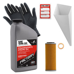 Factory Racing Parts 10W50 Oil Change Kit Fits KTM 530 EXC/XC-W 2008-2012, 530 EXC-R/XCR-W 2008 2009 - 1 Quart